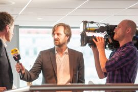 Interview eines Journalisten von RTL