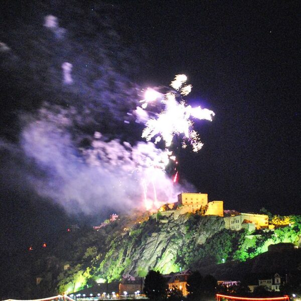Fireworks at Ehrenbreitstein Fortress