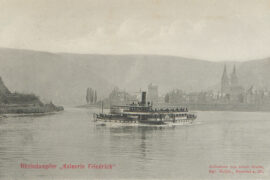 Rhine steamer Kaiserin Friedrich near Neuwied