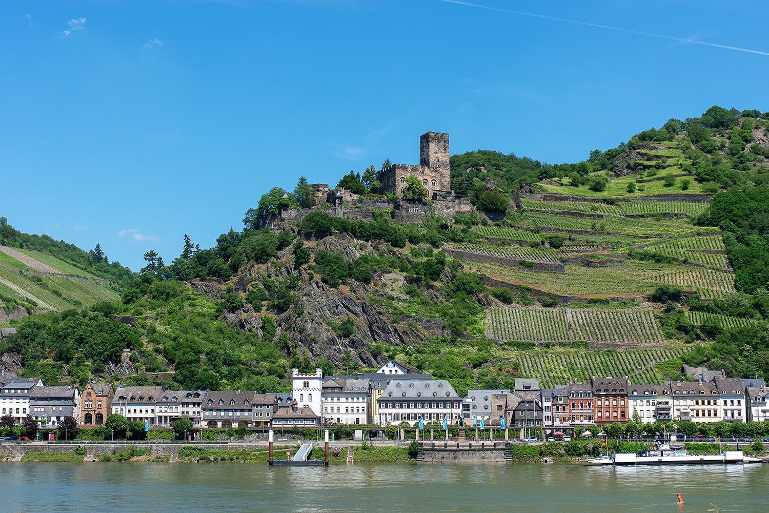 KD Anlegestelle in Kaub am Rhein