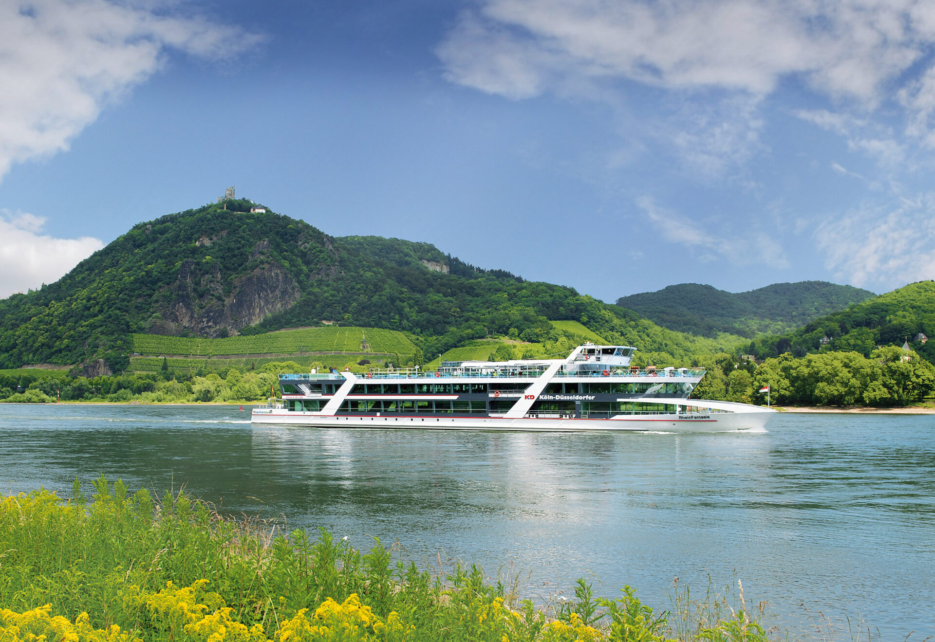 MS RheinFantasie vorm Drachenfels